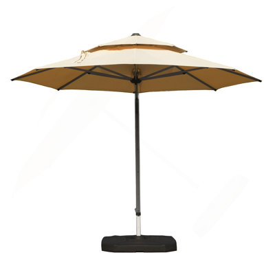 Parasol rond en porte-à-faux avec mât central (base non incluse)