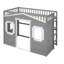 Twin Size House Loft Bed With Ladder-349668065-349668064