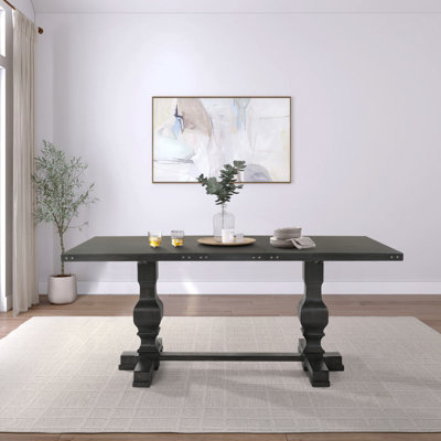Table de salle à manger à tréteaux Ifrane