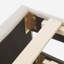 Lit plateforme simple tapissier avec lit gigogne et 3 tiroirs, tissu de lin, beige-1064112741