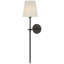Thomas O'Brien Bryant 27" Cordless Tail Sconce with Linen Shade-15765184