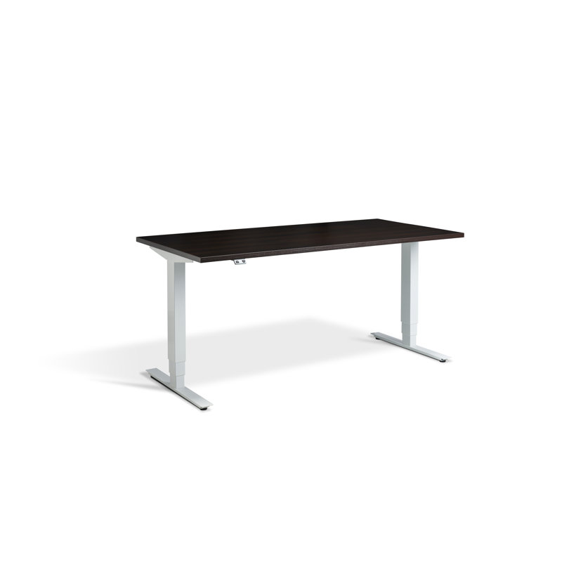 Trexler Standing Desk, 1300cm H x 1600cm W x 800cm D, Wenge/White
