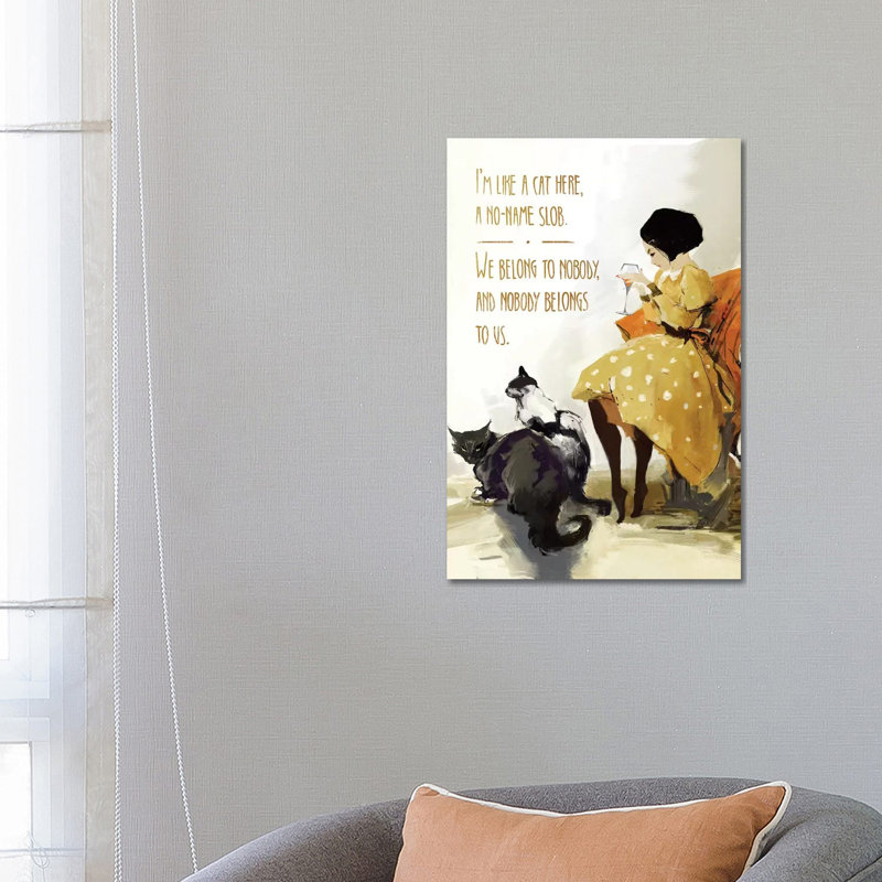«Anett's Cats» par Aniko Salamon, impression sur toile tendue, H 26 po x l 18 po x 1,5 po