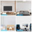 Lot de 6 panneaux muraux acoustiques 60 x 60 cm (23,6 po x 23,6 po), panneaux décoratifs absorbant le son en fibre de polyester pour studio, chambre, bureau, cinéma maison-134701961
