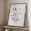 Impression florale vintage avec encadrement CCXCVI - bois massif-109679112