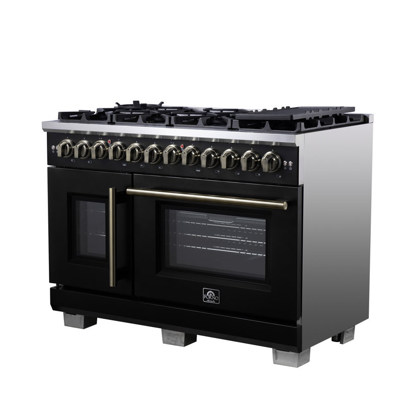 Capriasca 48 French Door Black, Black, Black