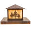 Rustic Lodge Pier Mount Light