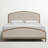 Marlo Solid Wood Arched Headboard Upholstered Bed-1709090449