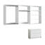Système d'organisation mural en bois blanc Devi-130568670