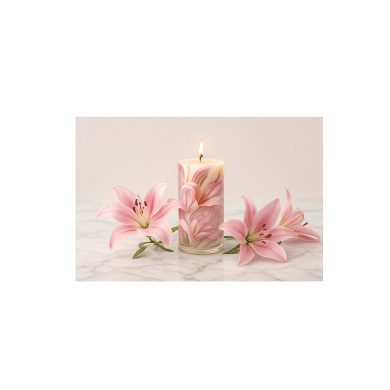 White Silicone Tulip Candle Mold