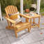 Chaise Adirondack d'extérieur, dossier et siège de lit pliants en bois pré-assemblés