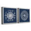 «Sea Anemone On Indigo I», ensemble de 2 impressions encadrées-1441827291-1426775542-1426775529