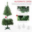 Arbre de Noël artificiel haut de 5 pi avec 36 branches, 152 lumières DEL blanc chaud ou coloré, ouverture automatique-7516739