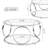 Round Chrome Plated Glass Coffee Table
