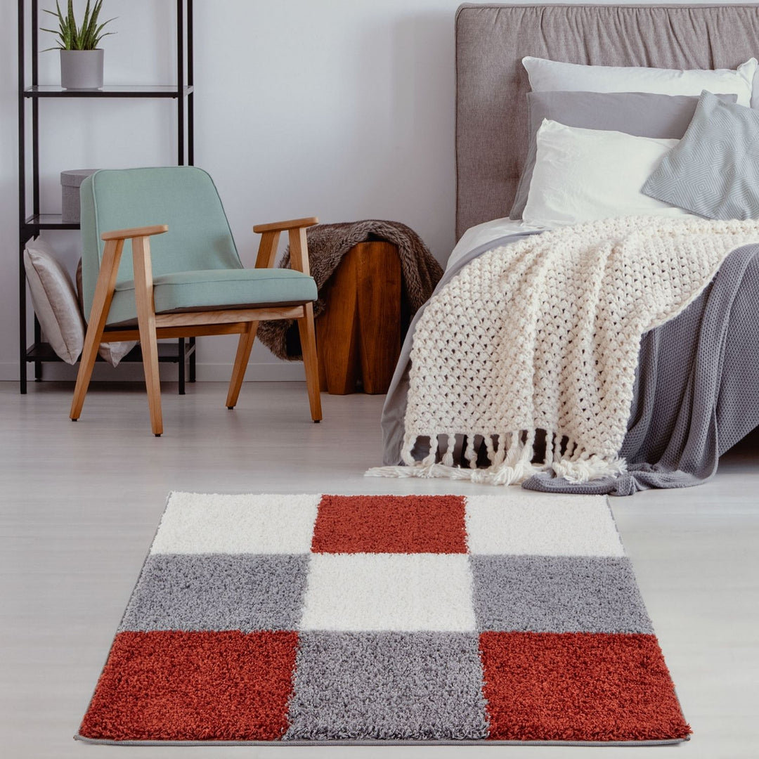 Myshaggy Collection Rugs Geometric Design in Terra