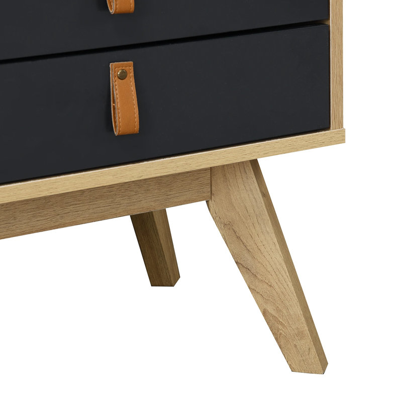 Raymund 50cm W Manufactured Wood Bedside Table