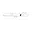Azayleah 1-Light Black Minimalist Linear Plug-In Wall Sconce