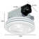 80 CFM Bathroom Fan with LED Light Round Ceiling Exhaust Ventilation Fan