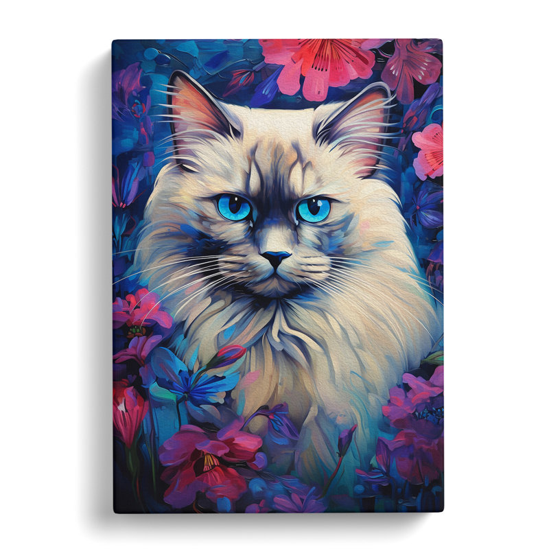 Ragdoll Cat Orphism No.2 - Wrapped Canvas, 50cm H x 35cm W x 3cm D