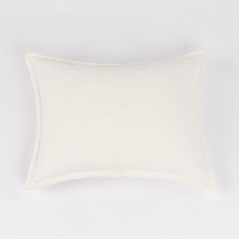 Pillow Sham, King, Ivory