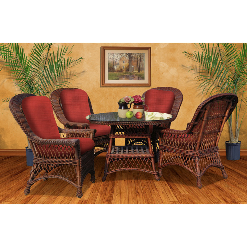 Rosado 22'' H Tufted Upholstered Armchair, Glamour Indigo, Brownwash
