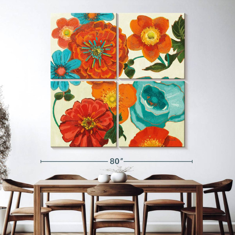 Harnek Spring Collage Vignette, 74" H x 74" W