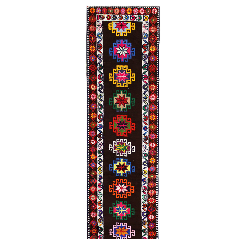 Kurdish One-of-a-Kind 2'8" X 12'4" Area Rug