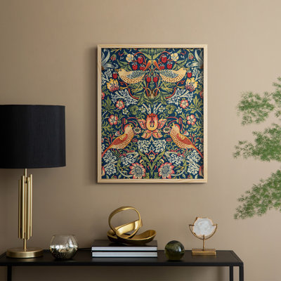 Reproduction abstraite vintage encadrée CLXIX - bois massif