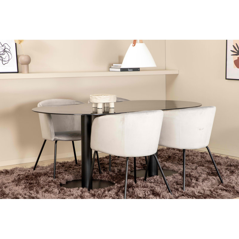Pillan 4 - Person Dining Set, Grey