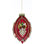 King's Jewel Finial Ornament, Raspberry Shiny - 8 Inches
