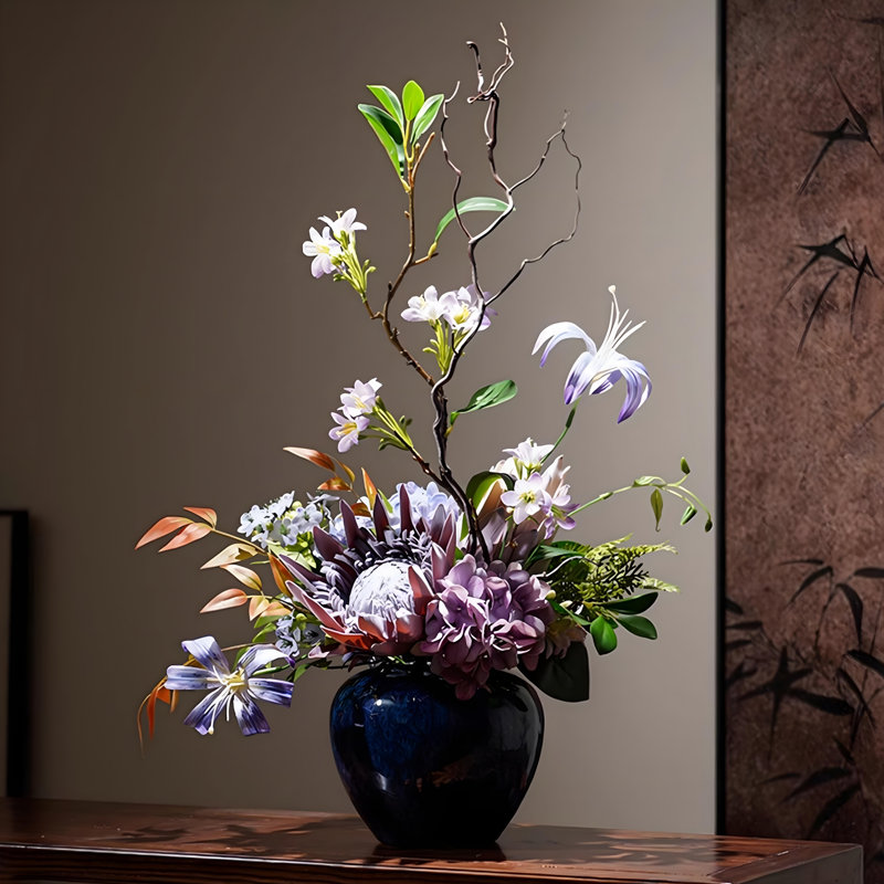 Ornements de fleurs simulées