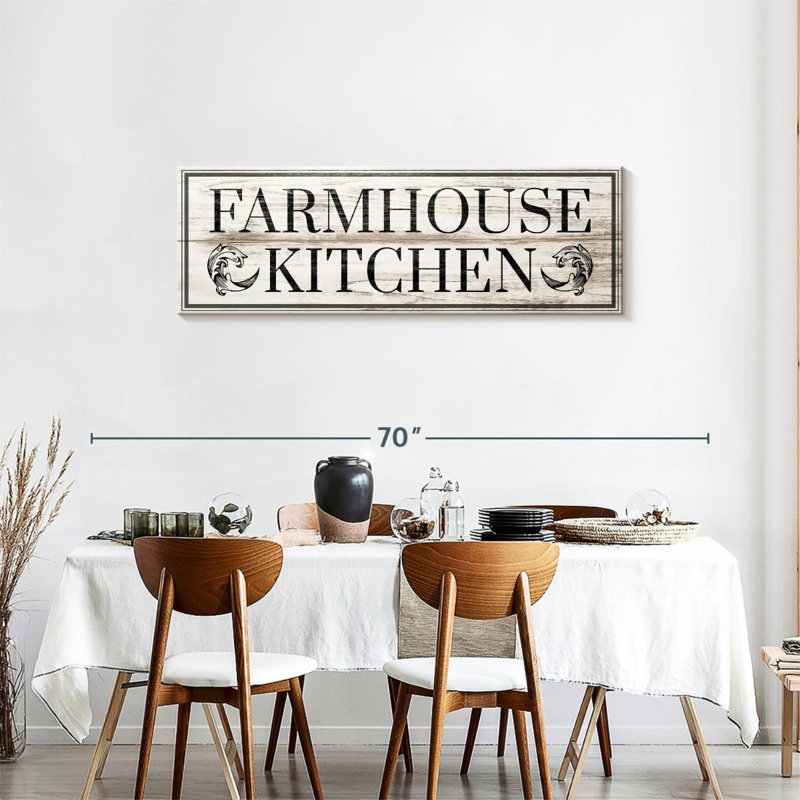 «Farmhouse Kitchen», impression sur toile, H 54 po x l 18 po x P 1,25 po