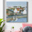 Toile tendue avec châssis I-Premium Old Coast Town - prête à être accrochée-997910819