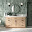 Meuble-lavabo simple en bois massif Tidworth avec plateau en quartz blanc de 1,5 po-1151629618-1171835466