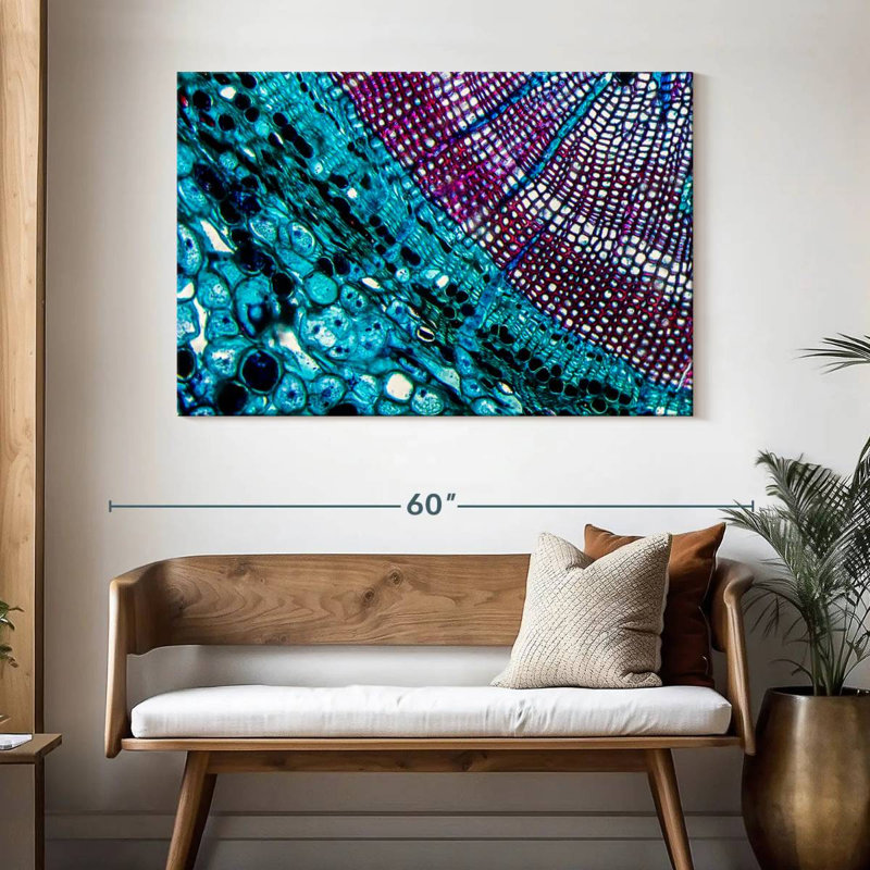 Keiri Pine Stem Under Microscope, 32" H x 48" W