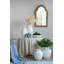 Vase rond en terre cuite au fini blanc naturel, durable et polyvalent pour la décoration intérieure et les arrangements floraux
