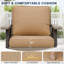 3-Piece Outdoor Conversation Set with Wicker Swivel Rocking Chairs and Side Table-120539314