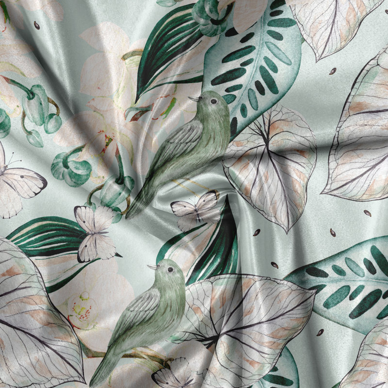 Cirenia Polyester Semi Sheer Curtain Pair
