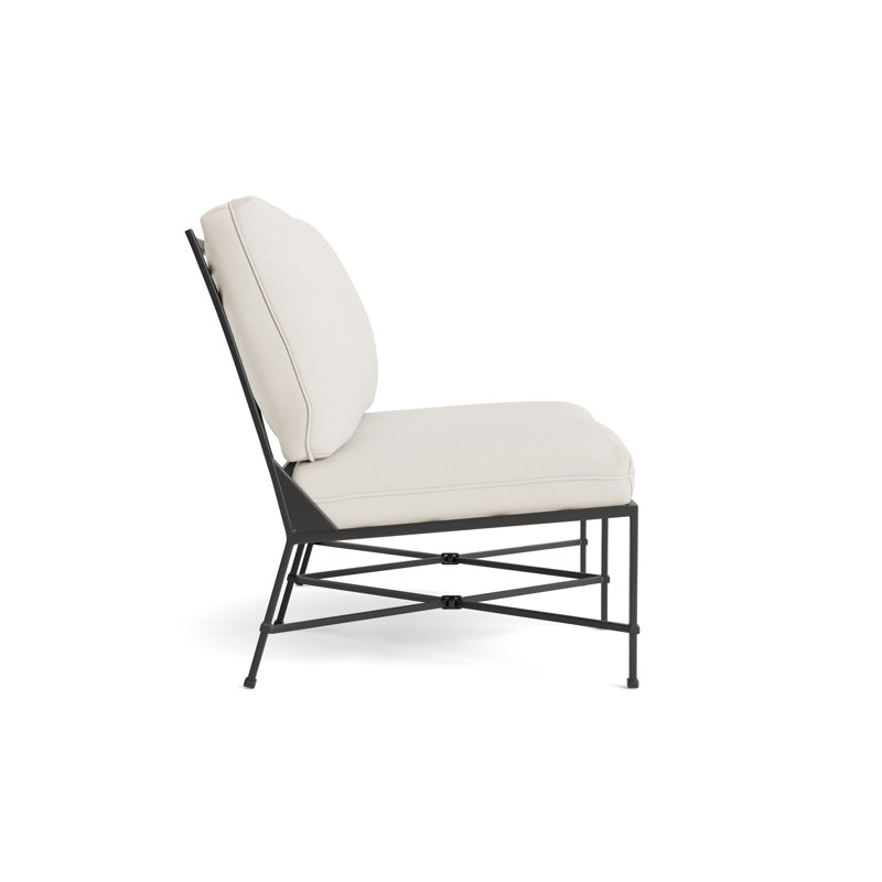 Venetian Outdoor 2 - Seat Loveseat, Fusion Natural, Textured Pewter