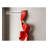 Modern Abstract Red Metal Ribbon Wall Sculpture