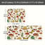 Ensemble de 2 tapis de cuisine beige papillon