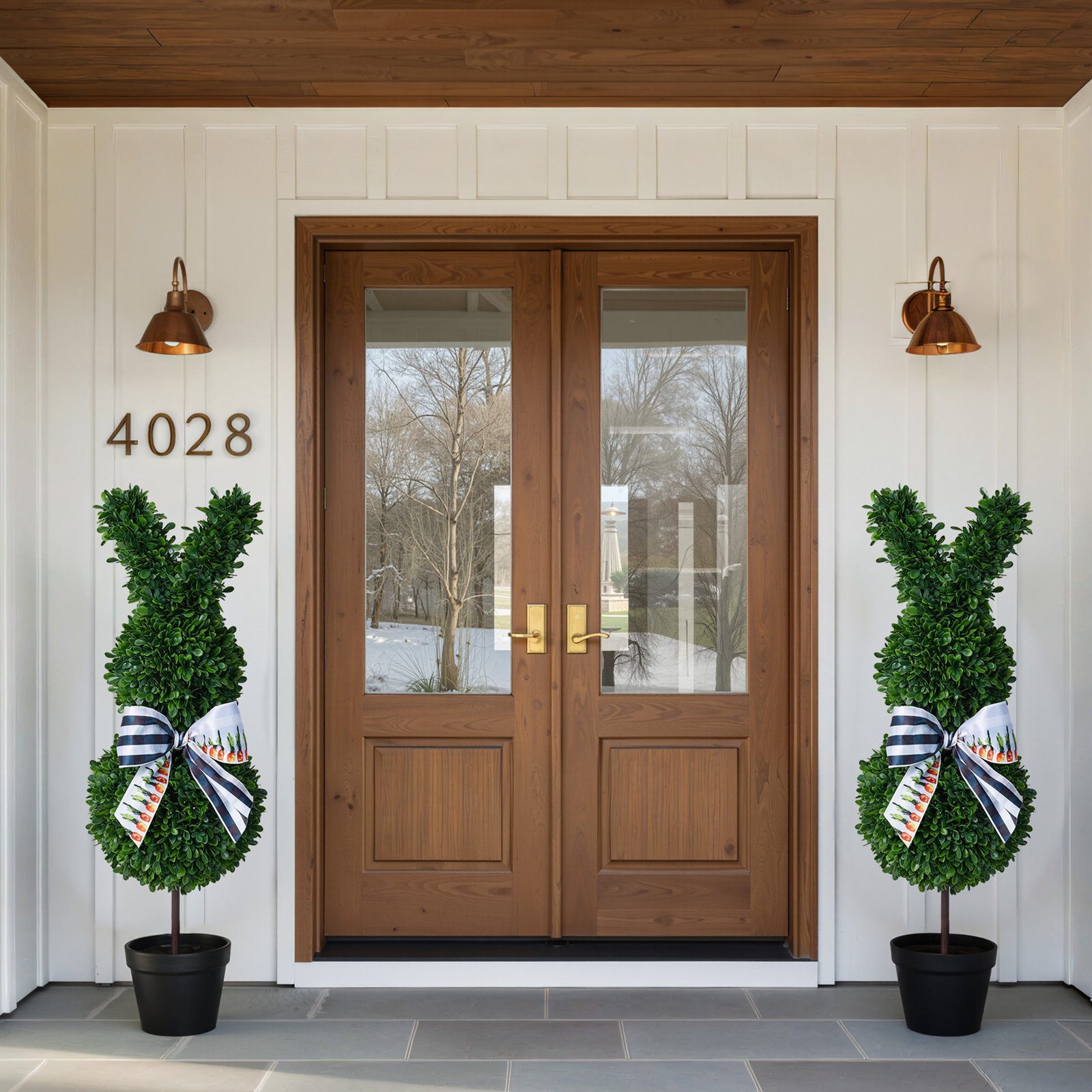 36" Boxwood Topiary in Pot