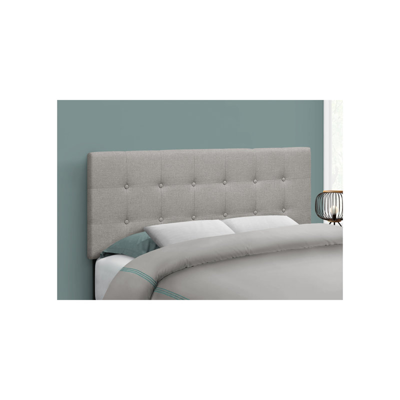 Upholstered Headboard for Bedroom - Leather Look, Transitional Style (Duplicate, but kept as per original list), Gray, Full