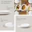 Ensemble de 3 grandes assiettes de service en céramique blanche 16 "/ 14" / 12 "pour la dinde