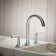 Occasion Sink with Cane Design Single Hole Bathroom Faucet with Drain Assembly