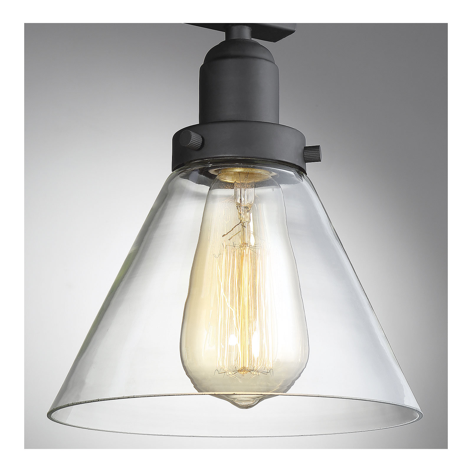 Catalina 4 Light Transparent Dimmable Bath Sconce, Black