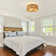 20”rattan Ceiling Fan With Light And  Remote Control,boho Ceiling Fan With Light And Paper Rope For Living Room/bedroom/dining Room