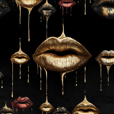 Solid Black Wallpaper Modern Elegant Wall Mural