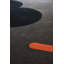Wool Geometric Area Rug in Graphite/Black/Orange-63011421