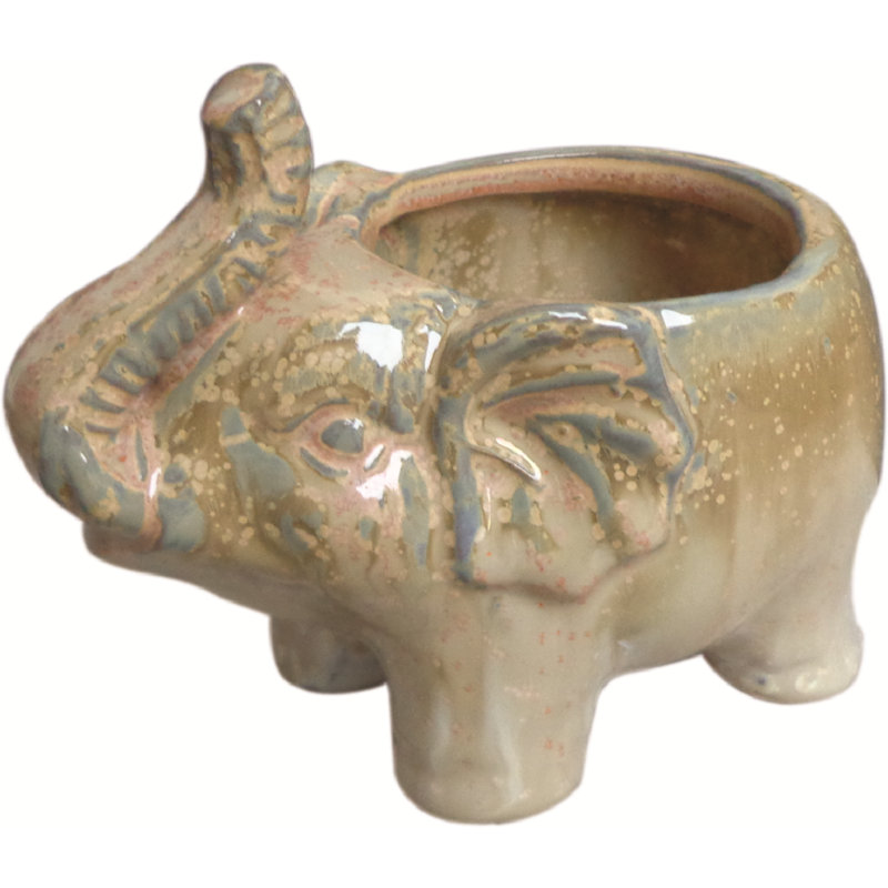 Pot à fleurs en céramique Mucip, Beige